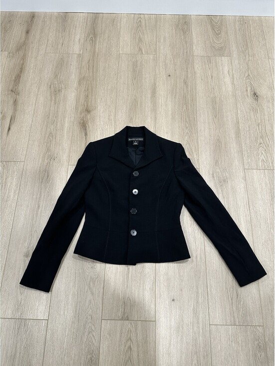 Ralph Lauren Jackets & Blazers - VTG Ralph Lauren Black Label Wool Blend Stretch Blazer Jacket Made In USA Sz 8